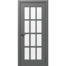 Дверь межкомнатная Дубрава Сибирь Муза ТЕРЦИЯ серая, стекло